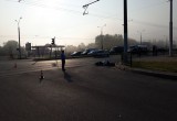 Фотофакт: в Бресте на углу Машерова и проспекта Республики произошло серьёзное ДТП
